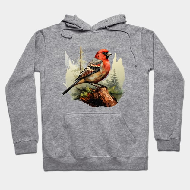 Finch Bird Hoodie by zooleisurelife